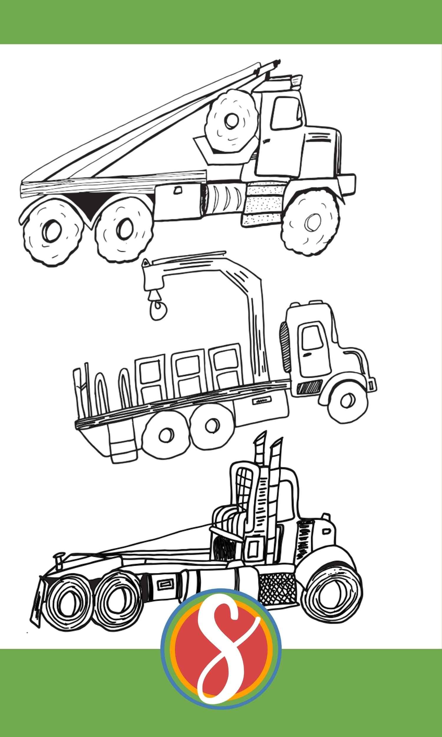 65 Trucks Coloring Pages 13