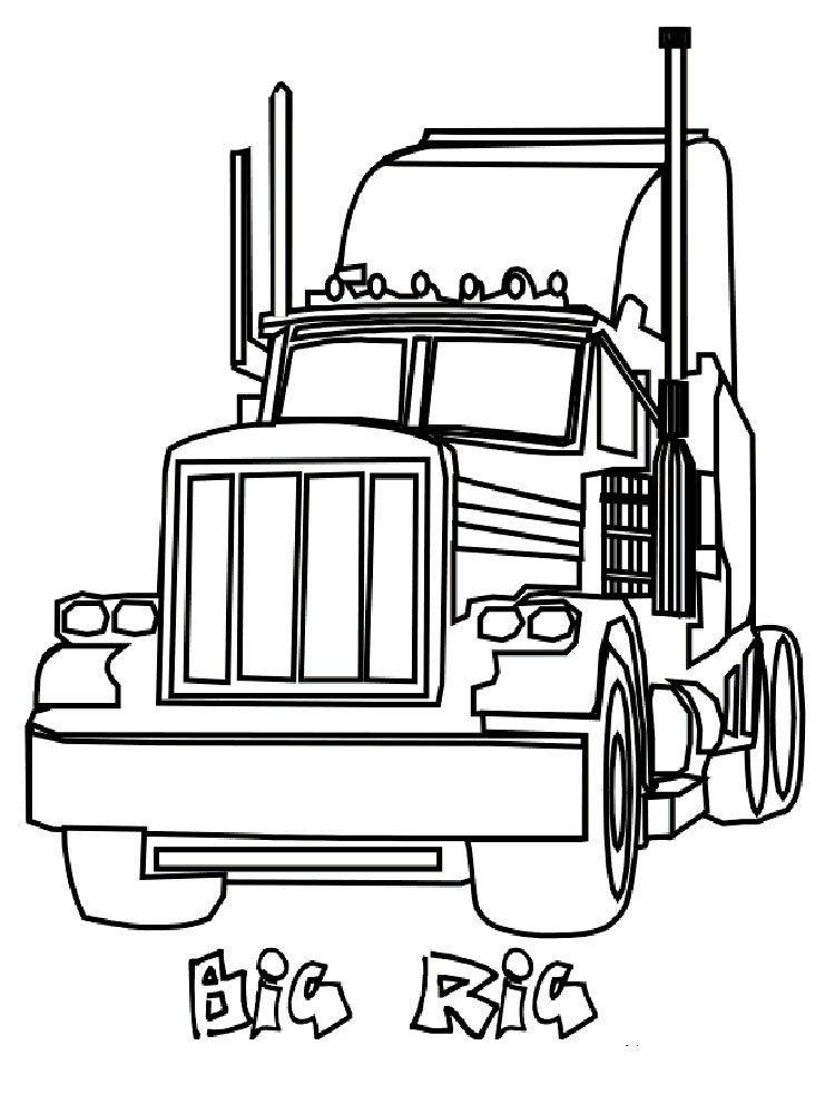 65 Trucks Coloring Pages 26