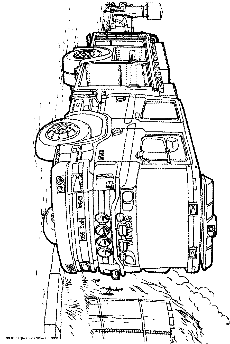 65 Trucks Coloring Pages 75