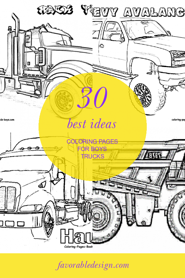 65 Trucks Coloring Pages 78