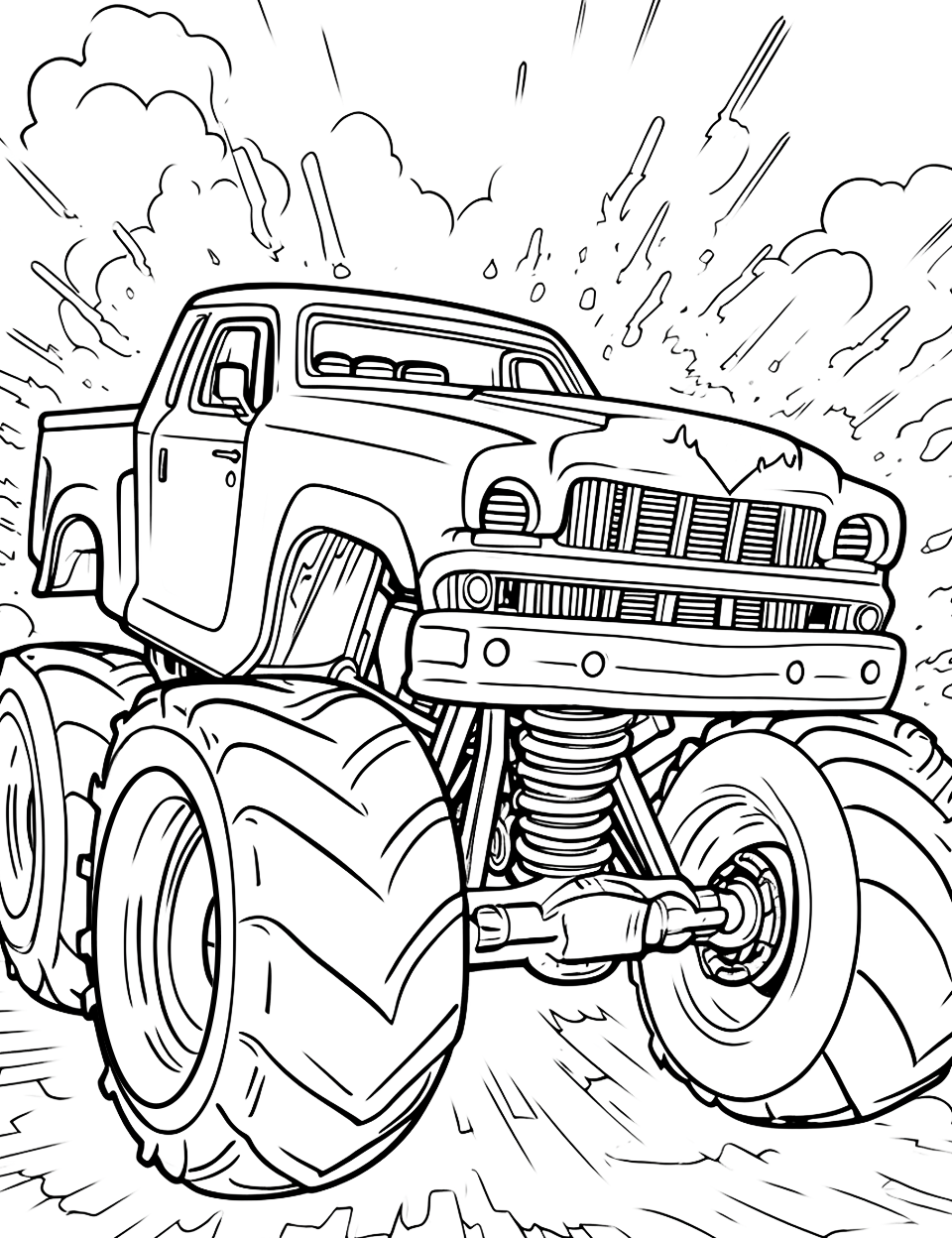 65 Trucks Coloring Pages 96