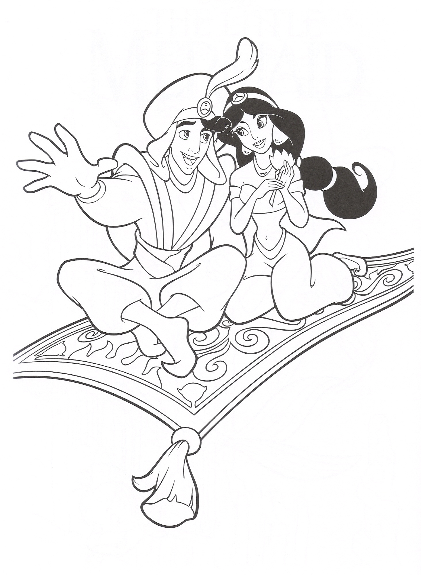 Aladdin Coloring Pages 1