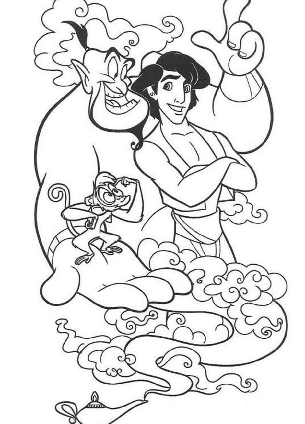 Aladdin Coloring Pages 10