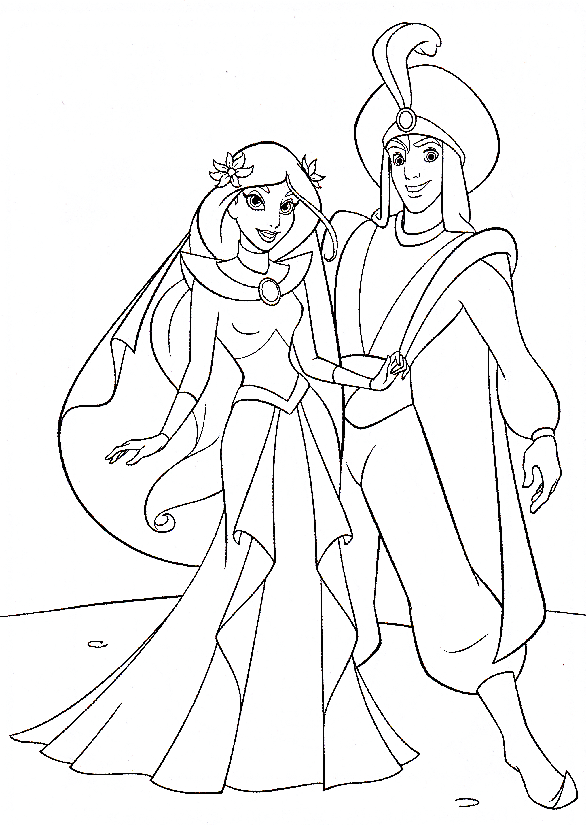 Aladdin Coloring Pages 2