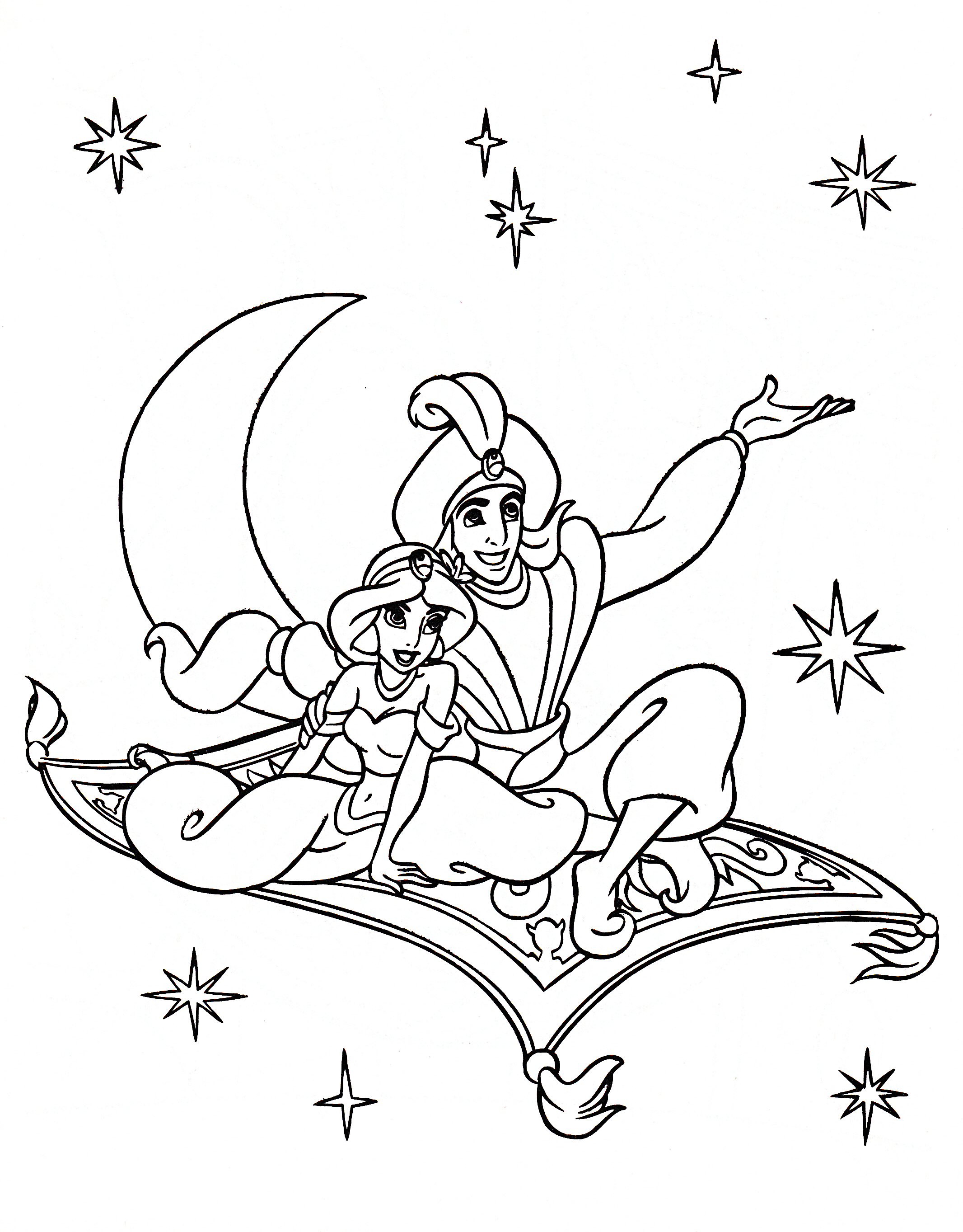 Aladdin Coloring Pages 25