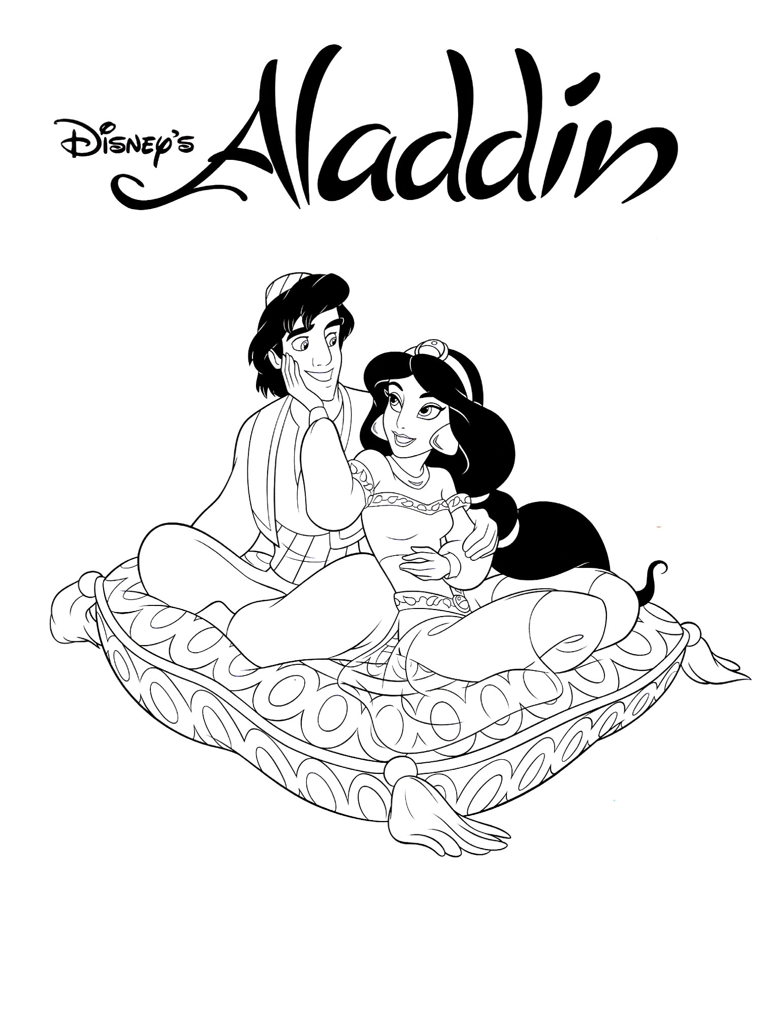 Aladdin Coloring Pages 3