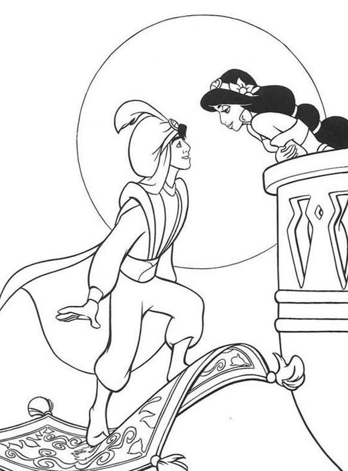 Aladdin Coloring Pages 35