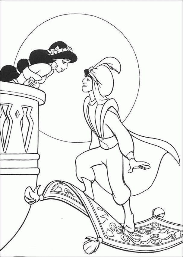 Aladdin Coloring Pages 36