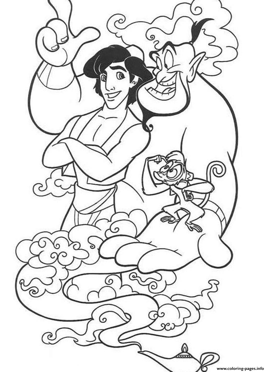 Aladdin Coloring Pages 37