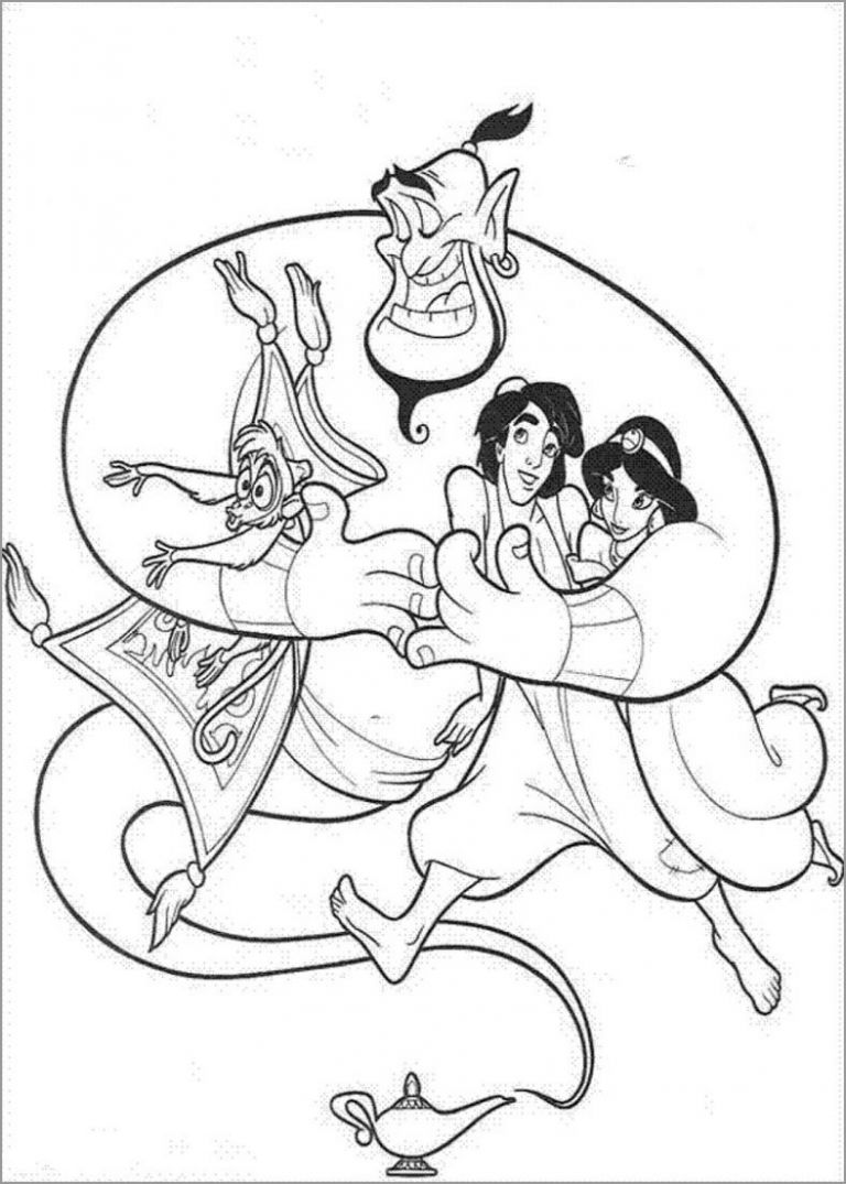 Aladdin Coloring Pages 38