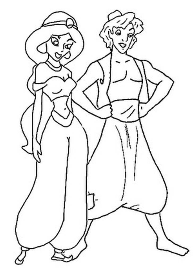 Aladdin Coloring Pages 4