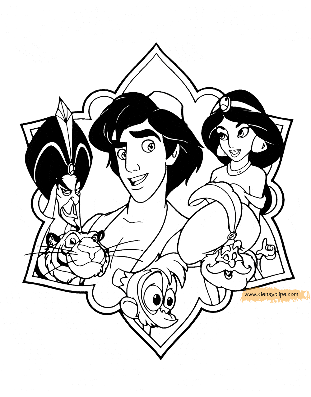 Aladdin Coloring Pages 48