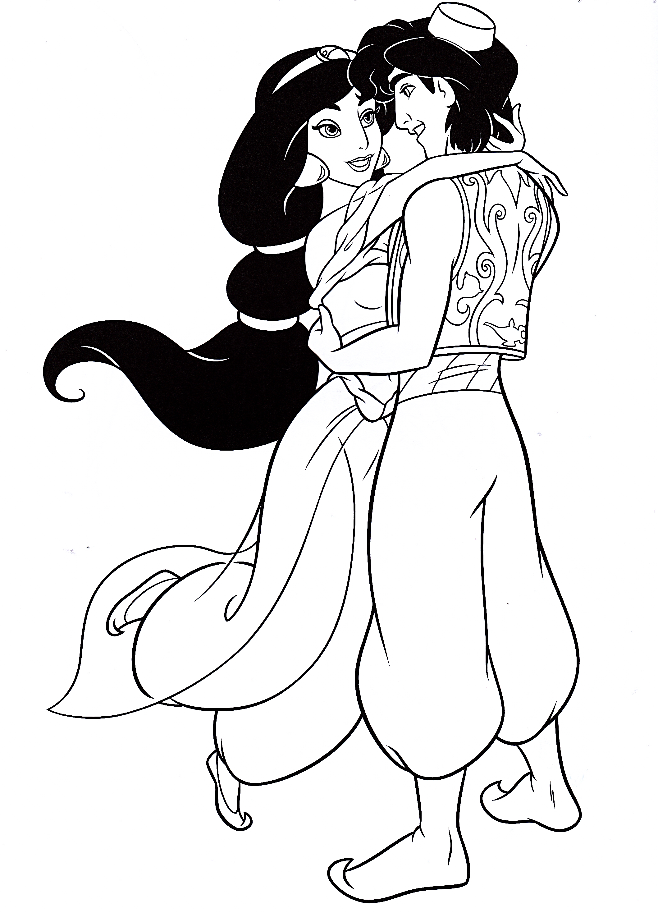 Aladdin Coloring Pages 49