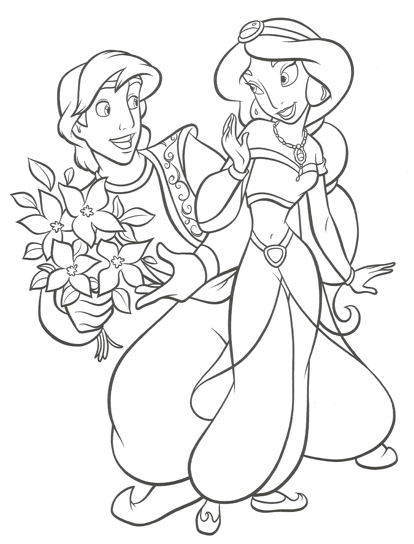 Aladdin Coloring Pages 5