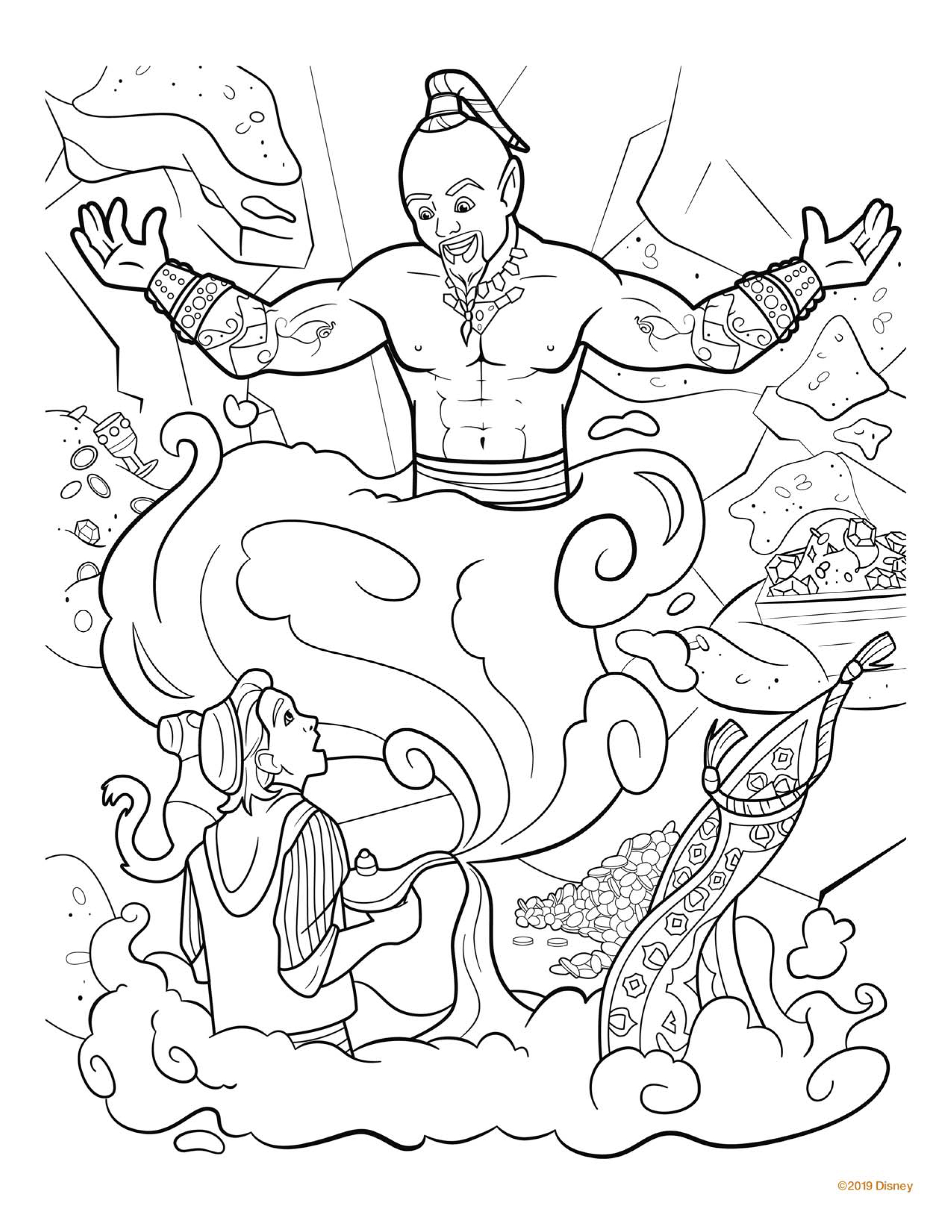 Aladdin Coloring Pages 50