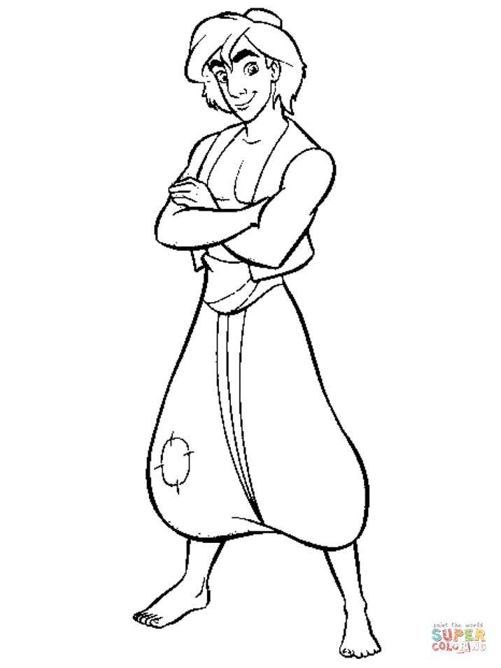 Aladdin Coloring Pages 54