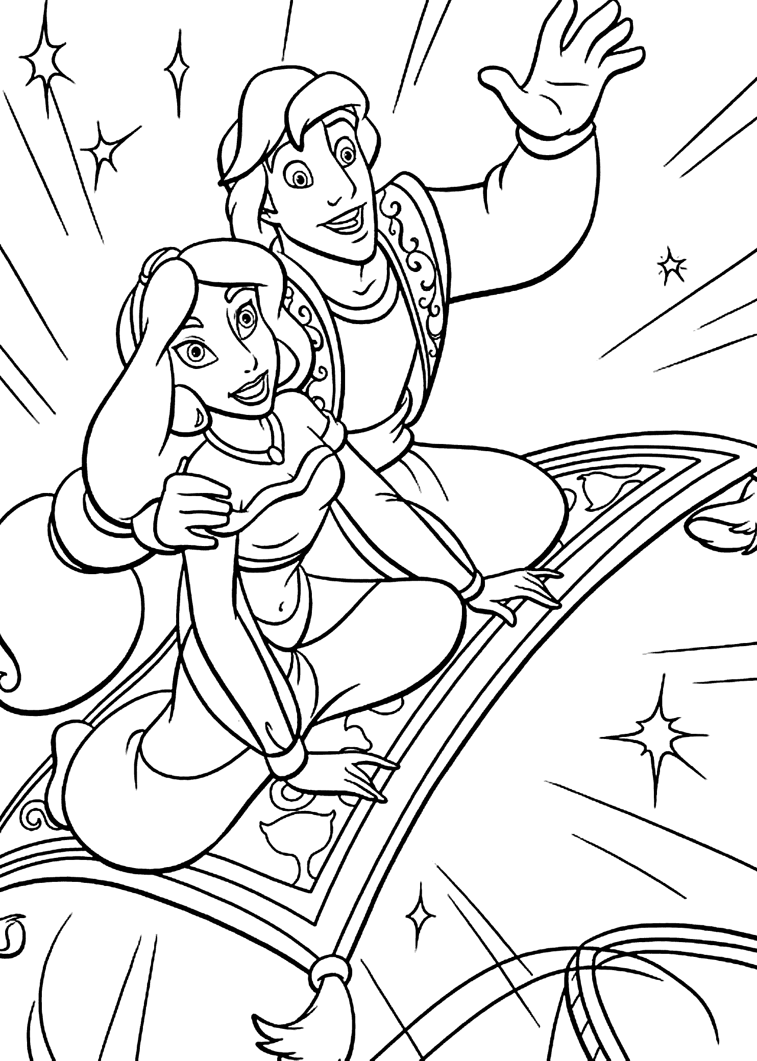 Aladdin Coloring Pages 55