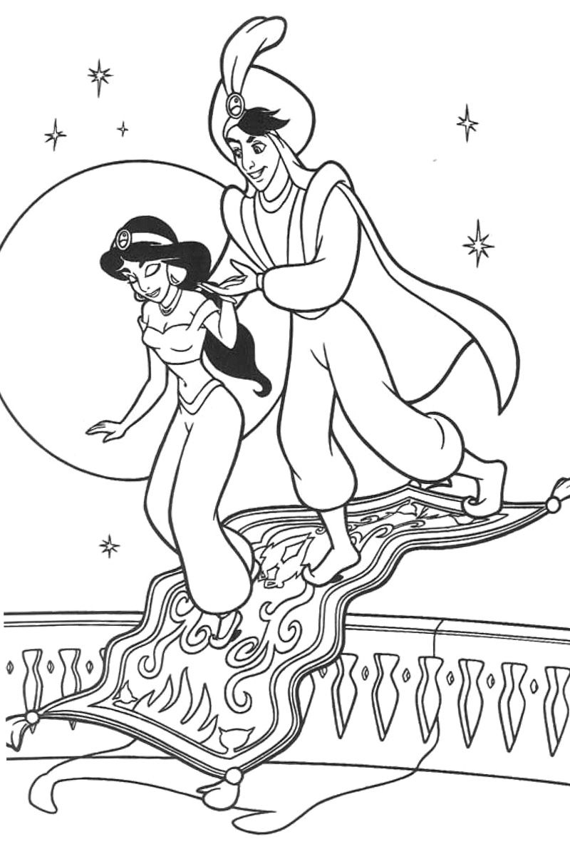 Aladdin Coloring Pages 60