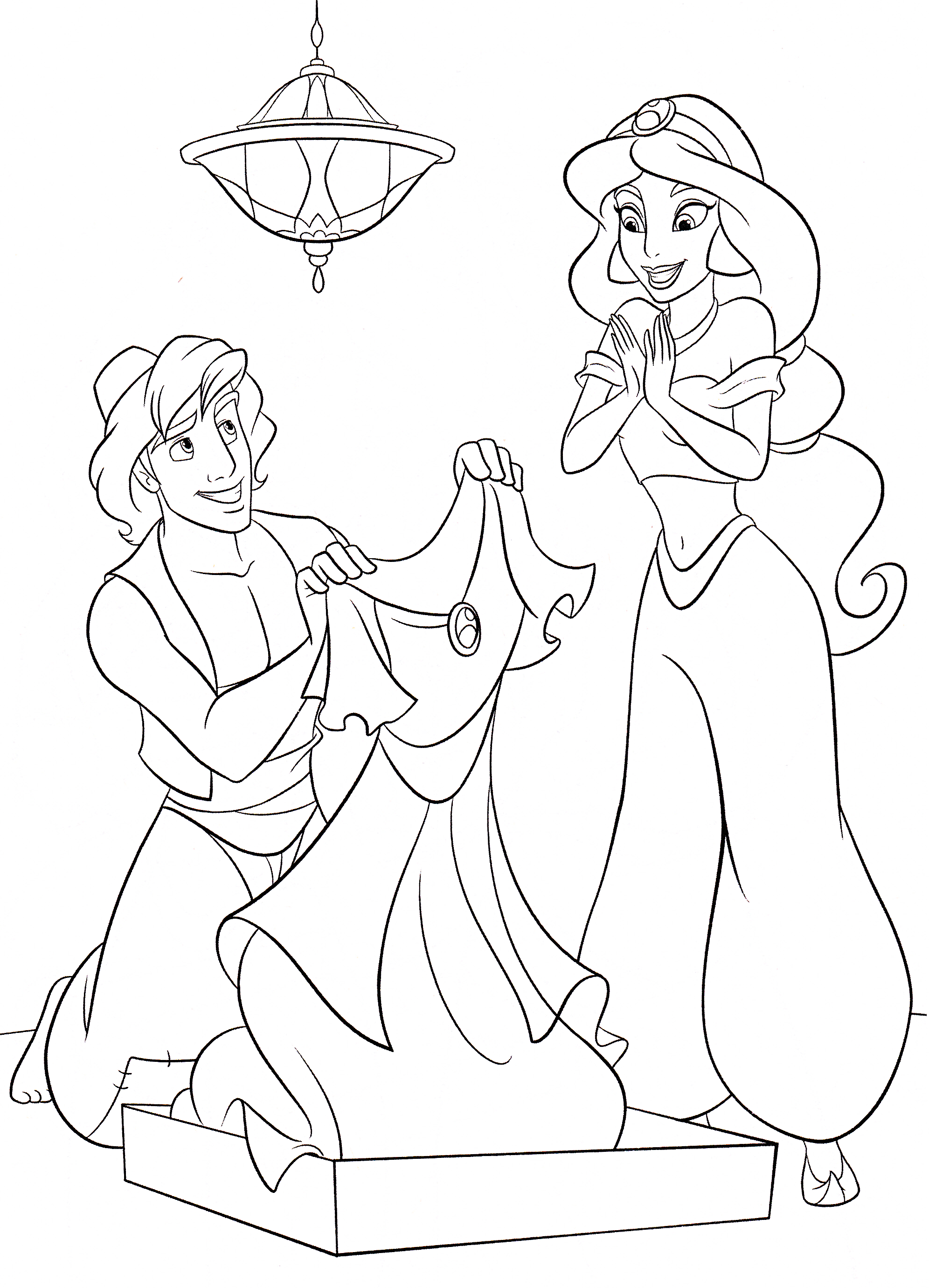 Aladdin Coloring Pages 61