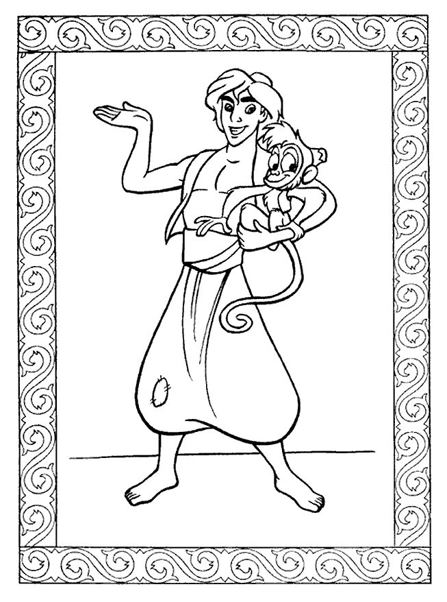 Aladdin Coloring Pages 65