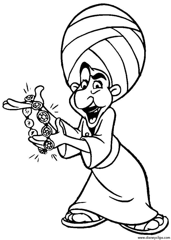 Aladdin Coloring Pages 7