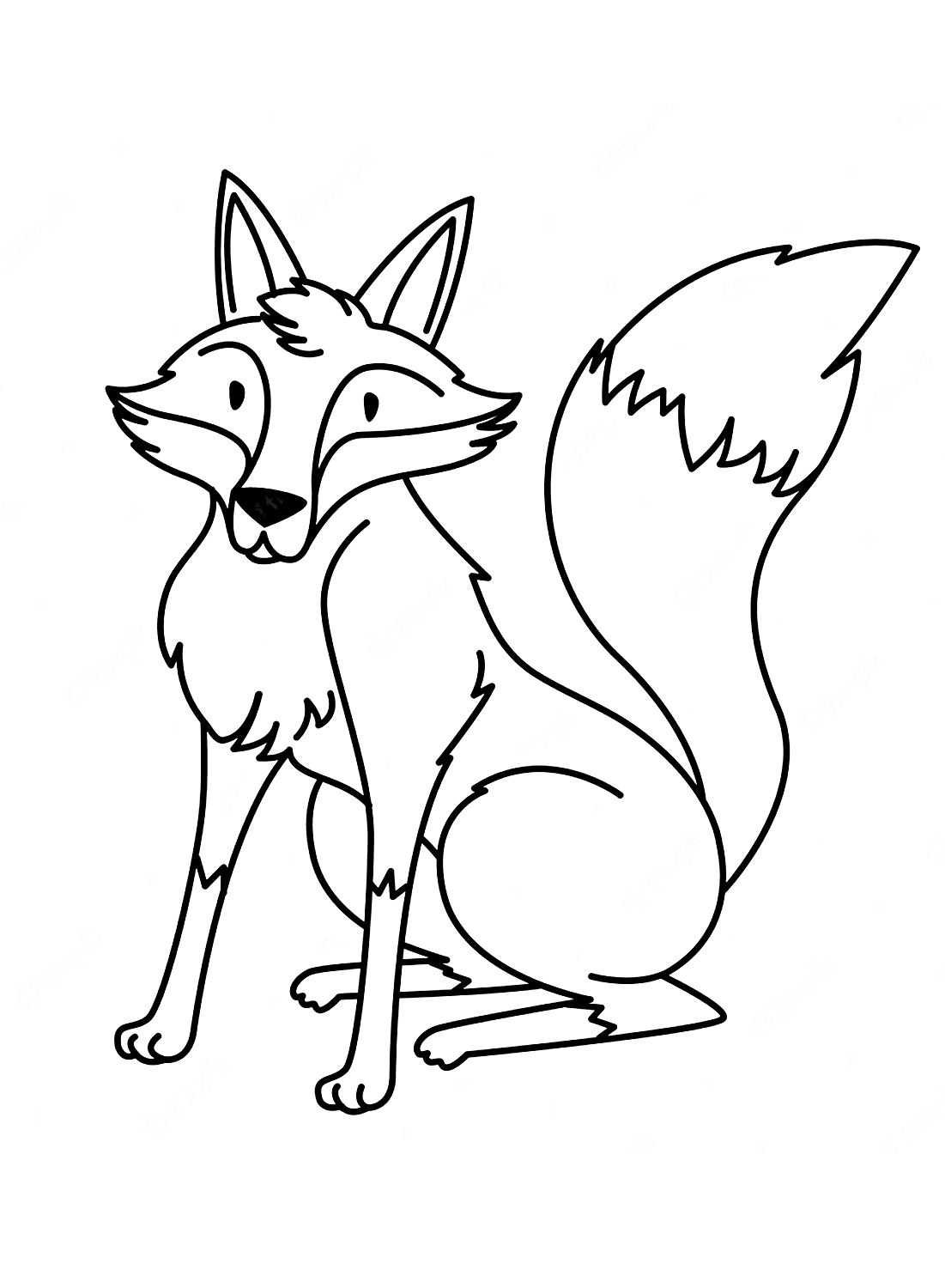 Coloring Pages Fox 10