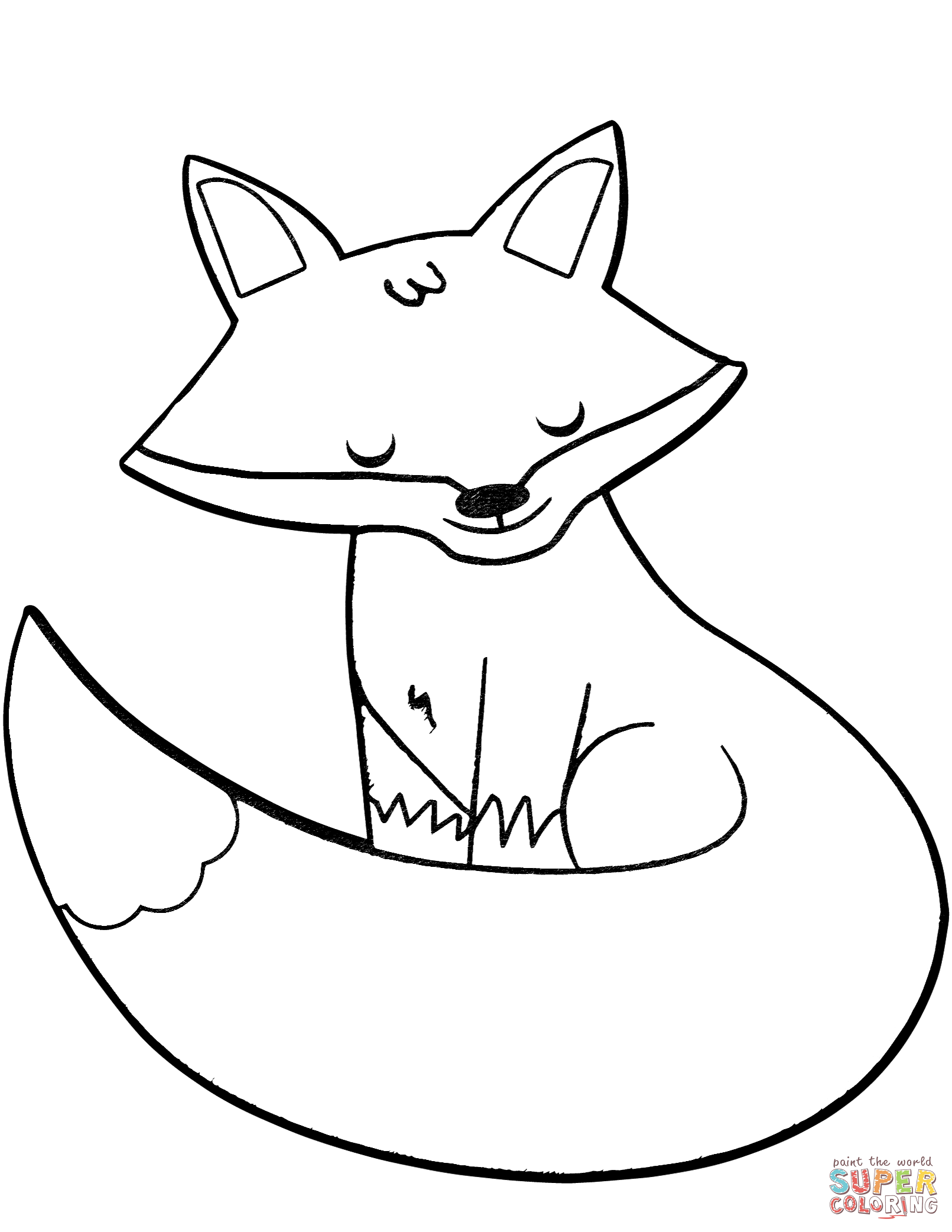 Coloring Pages Fox 39