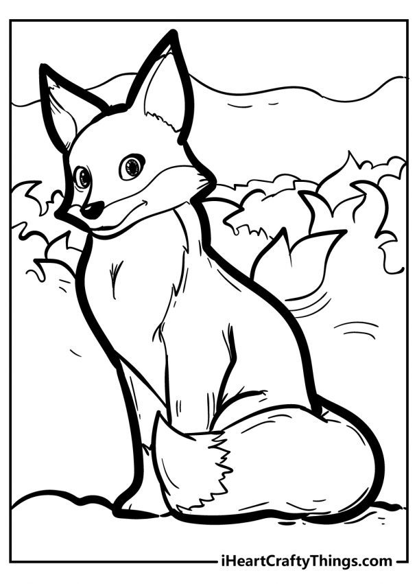 Coloring Pages Fox 4