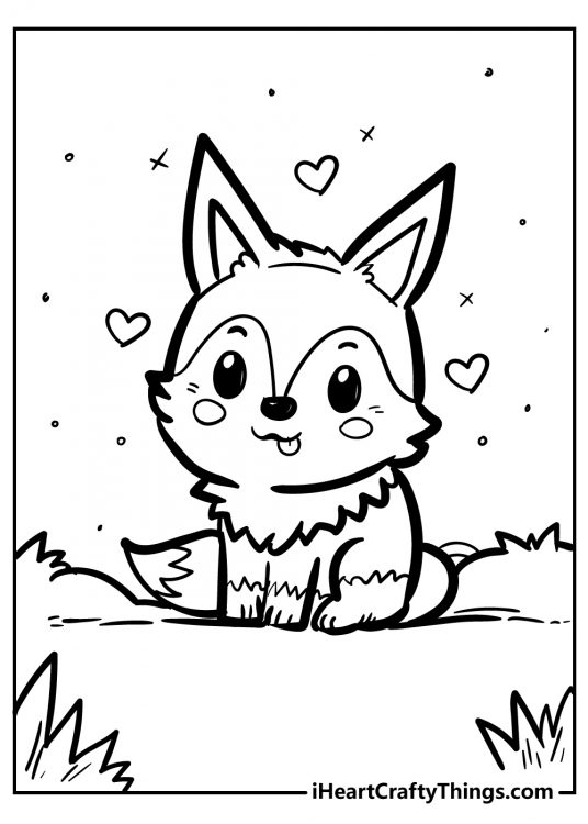 Coloring Pages Fox 44