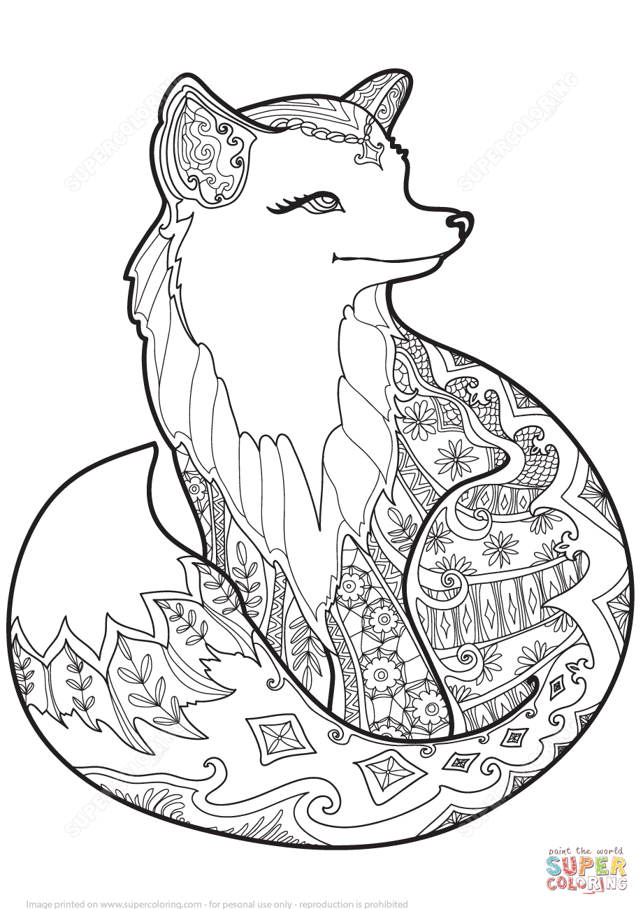 Coloring Pages Fox 49