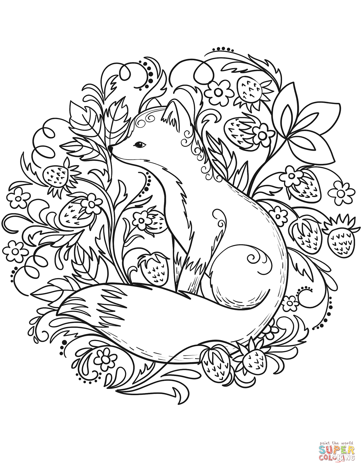 Coloring Pages Fox 61