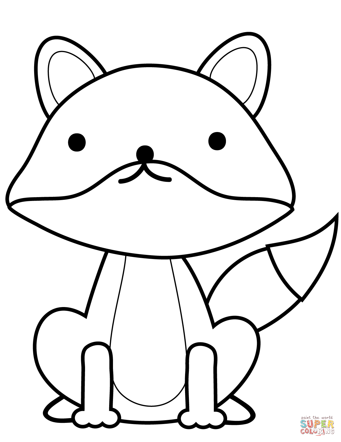 Coloring Pages Fox 7