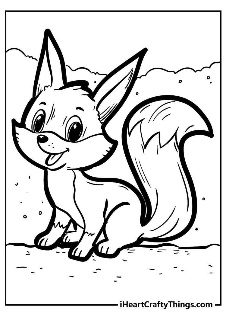 Coloring Pages Fox 84