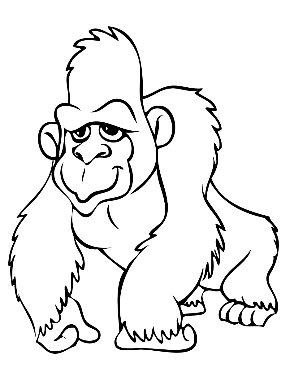 Coloring Pages Of Gorillas 1