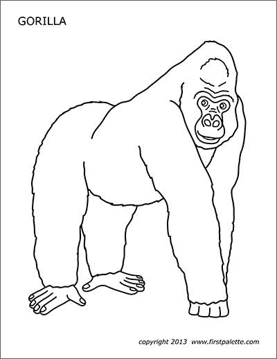 Coloring Pages Of Gorillas 15