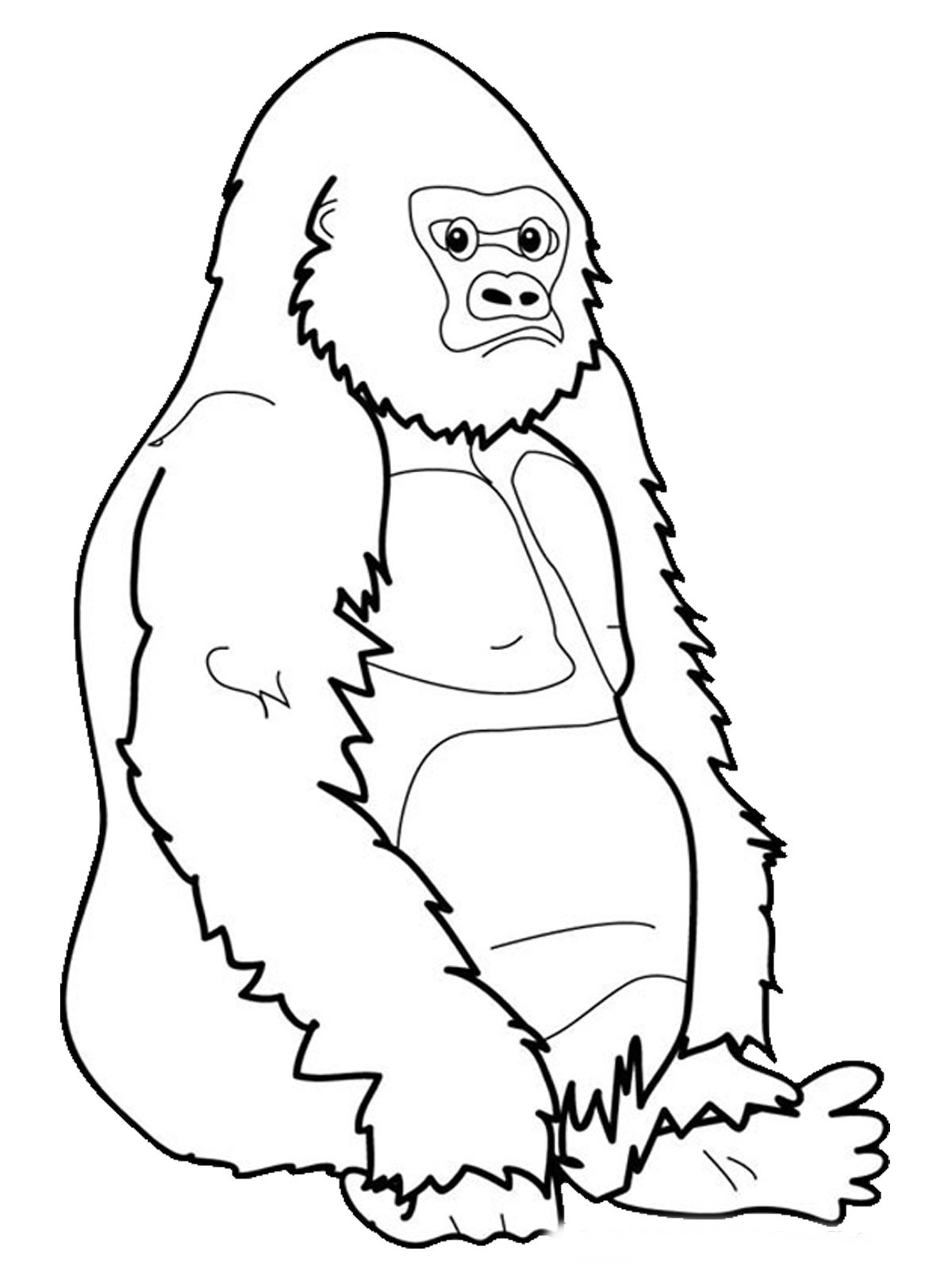 Coloring Pages Of Gorillas 29