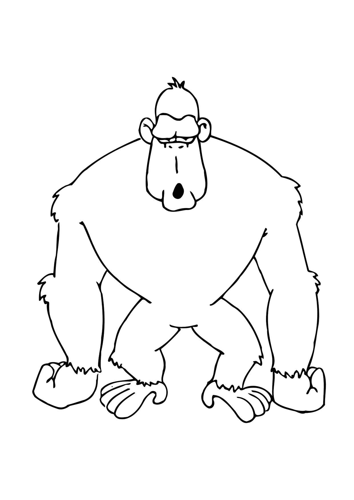 Coloring Pages Of Gorillas 30