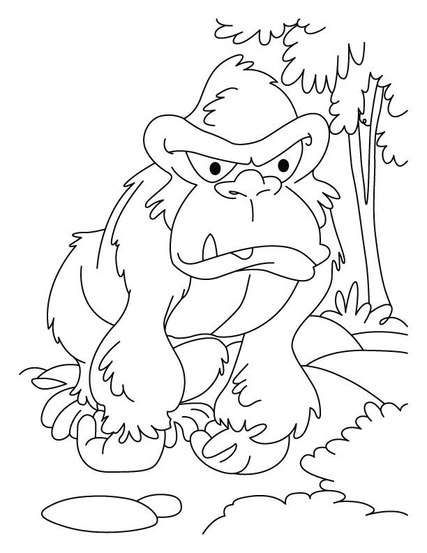 Coloring Pages Of Gorillas 32