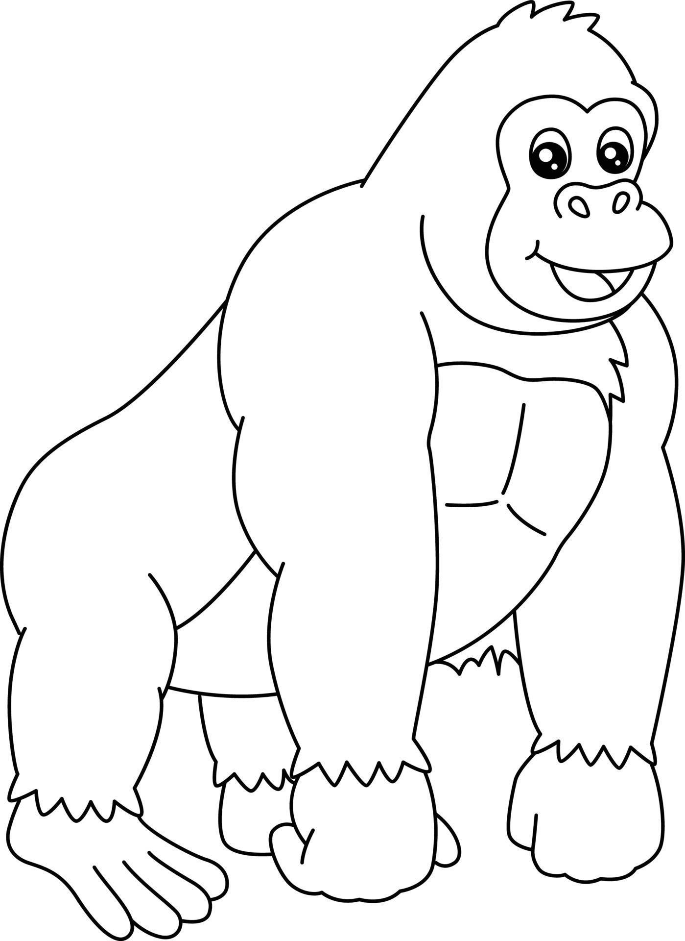 Coloring Pages Of Gorillas 40