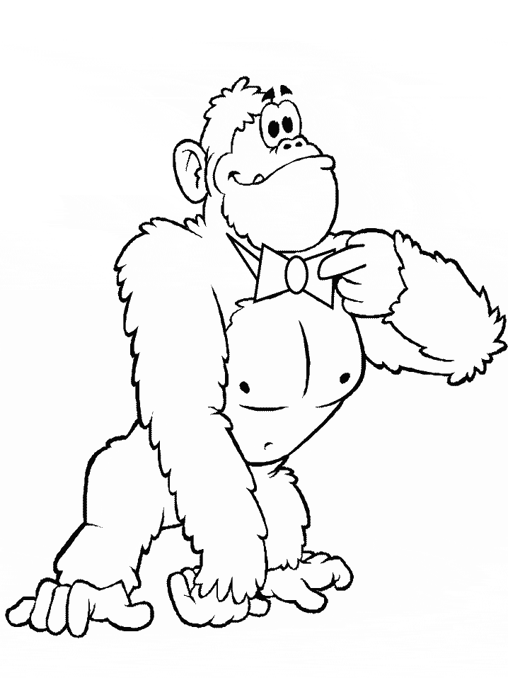 Coloring Pages Of Gorillas 42