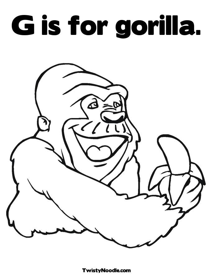 Coloring Pages Of Gorillas 45