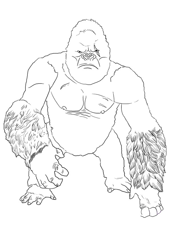 Coloring Pages Of Gorillas 49