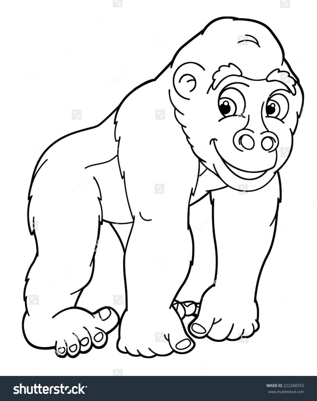 Coloring Pages Of Gorillas 50