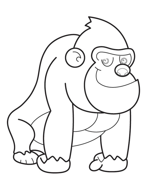 Coloring Pages Of Gorillas 51