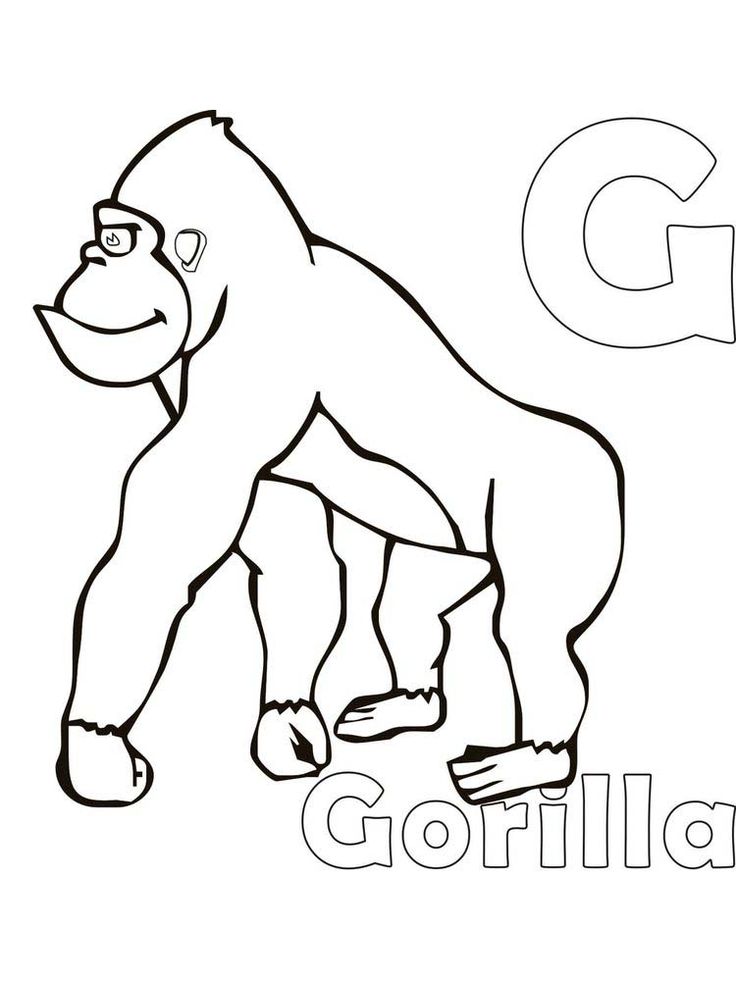 Coloring Pages Of Gorillas 52