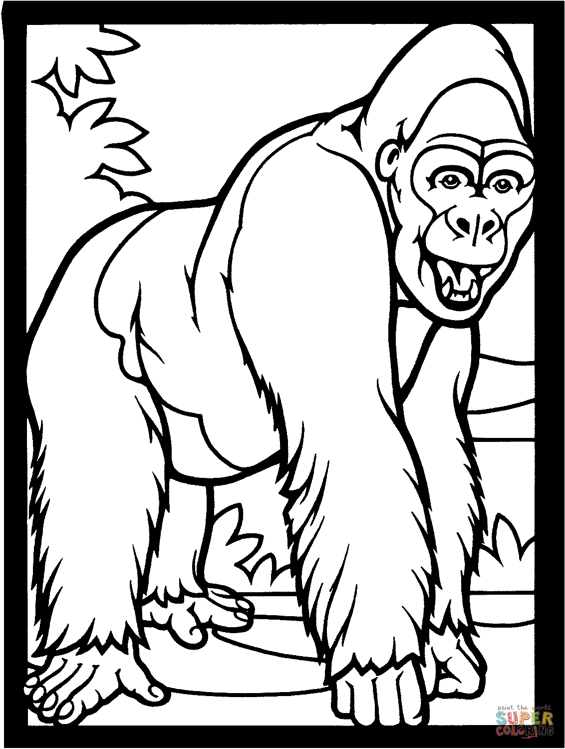 Coloring Pages Of Gorillas 57