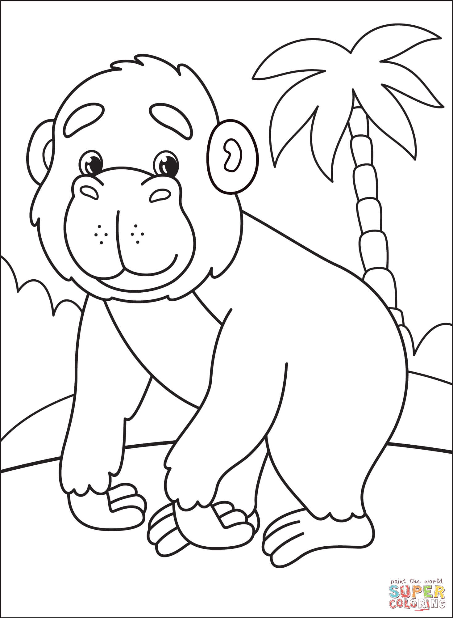 Coloring Pages Of Gorillas 58