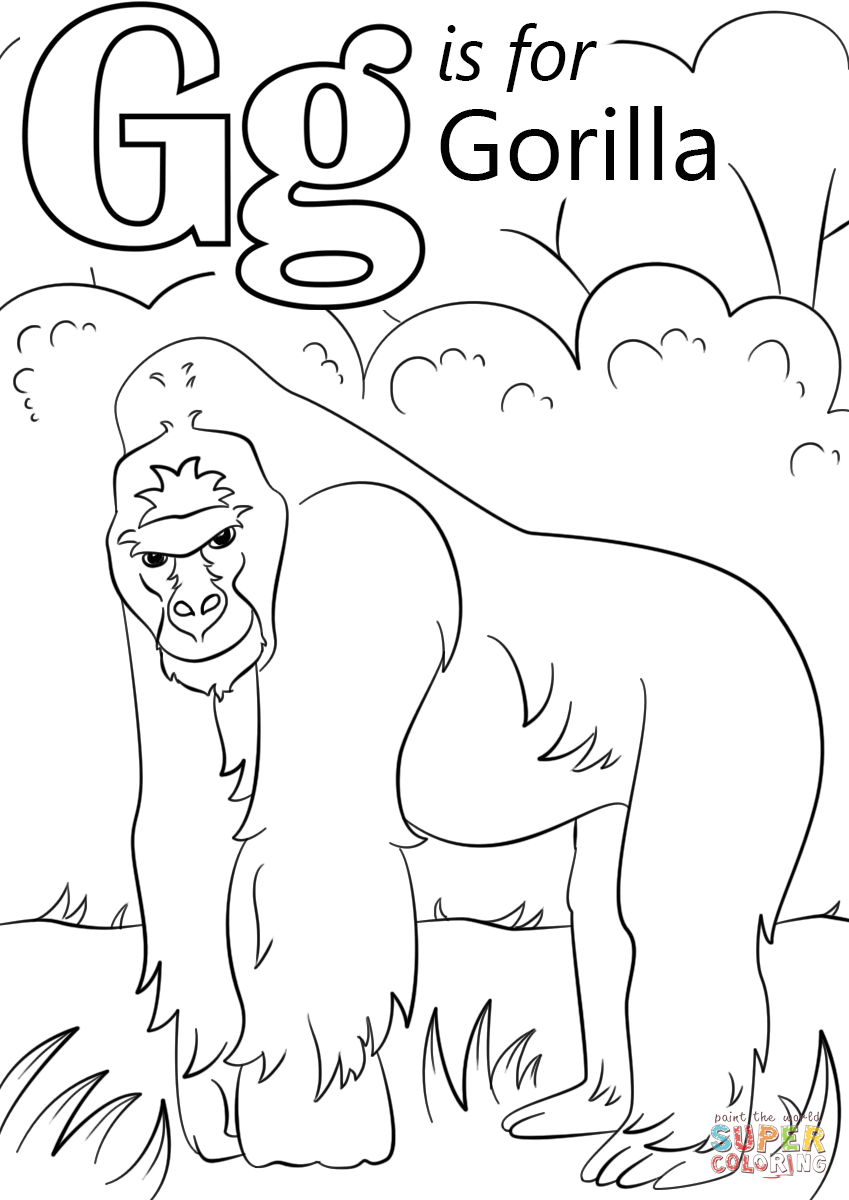 Coloring Pages Of Gorillas 63