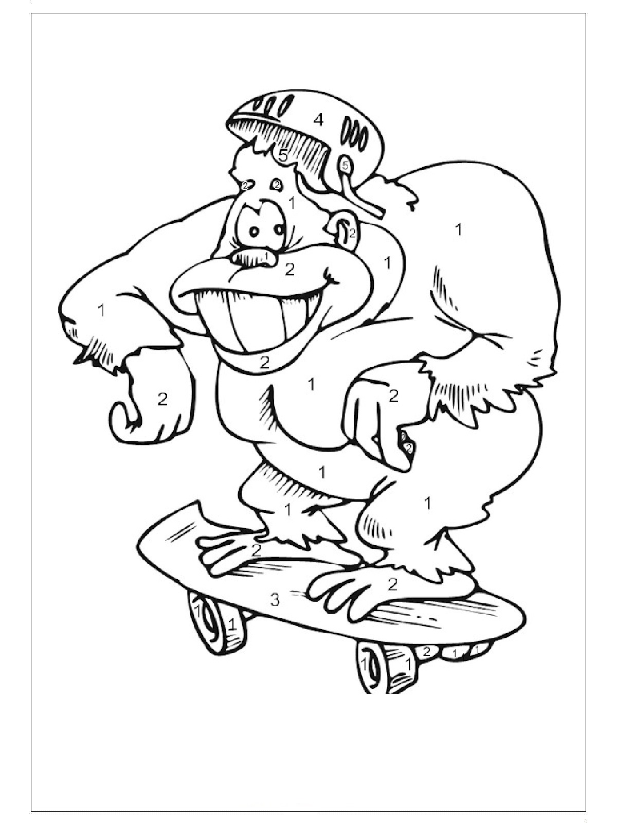 Coloring Pages Of Gorillas 64