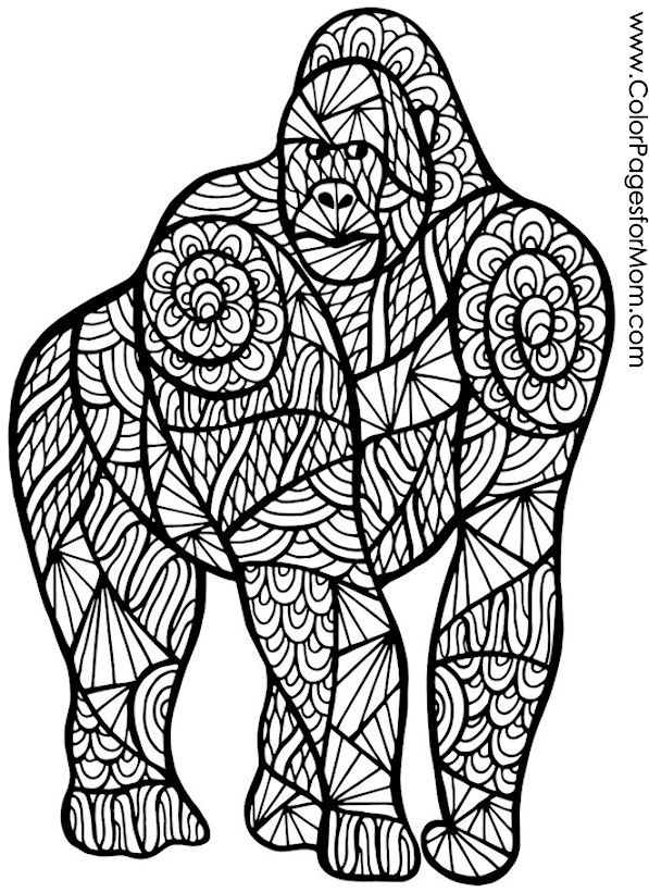 Coloring Pages Of Gorillas 65